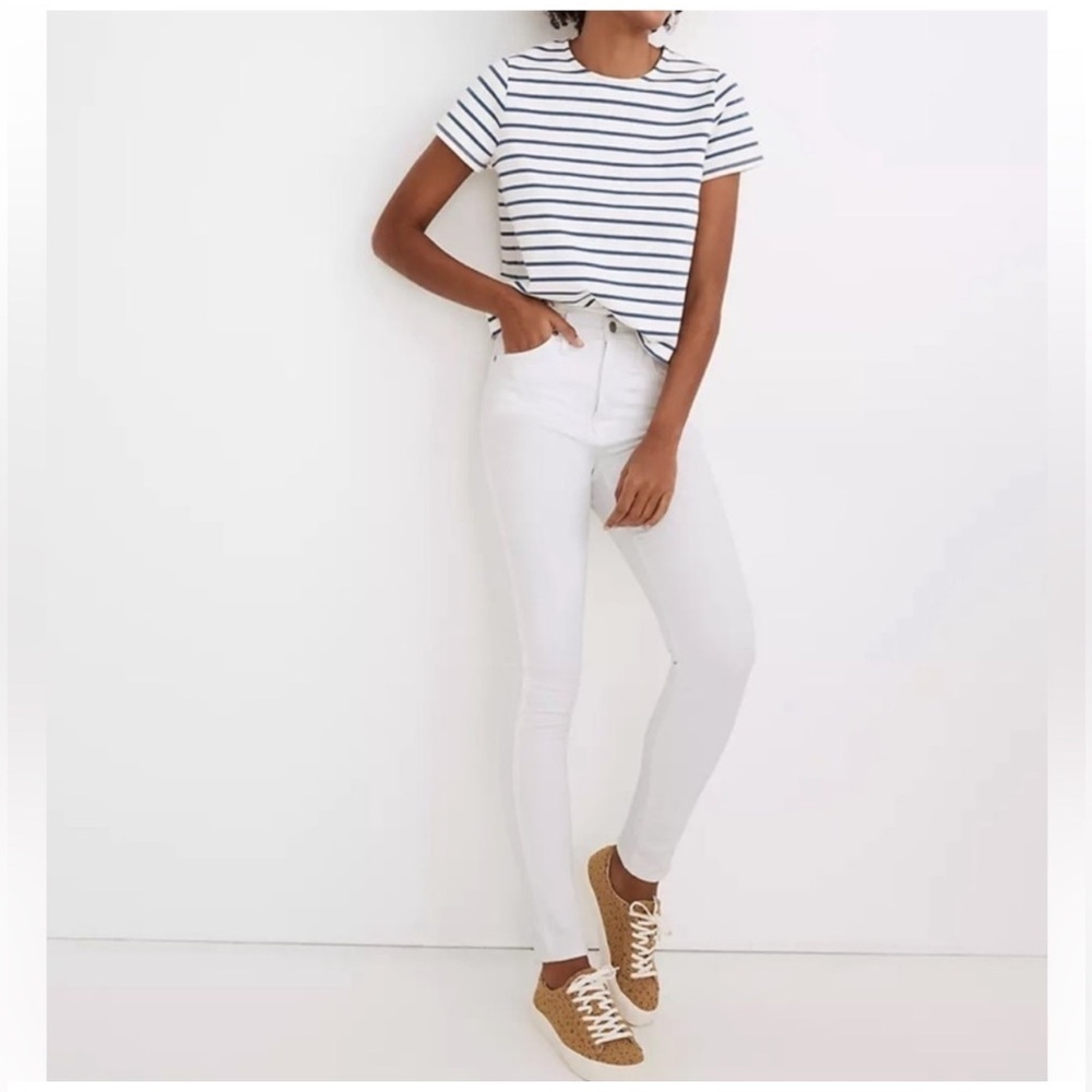 Madewell 10” High-Rise Skinny Jeans Pure White